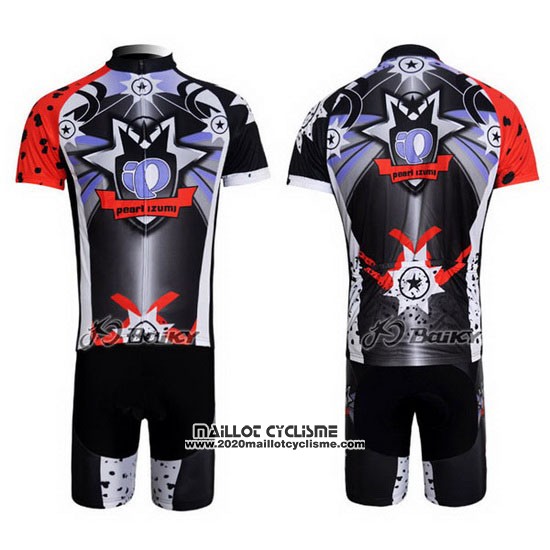 2010 Maillot Ciclismo Pearl Izumi Noir et Bleu Manches Courtes et Cuissard